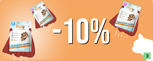 10% de réduction sur les Litières de silice purly